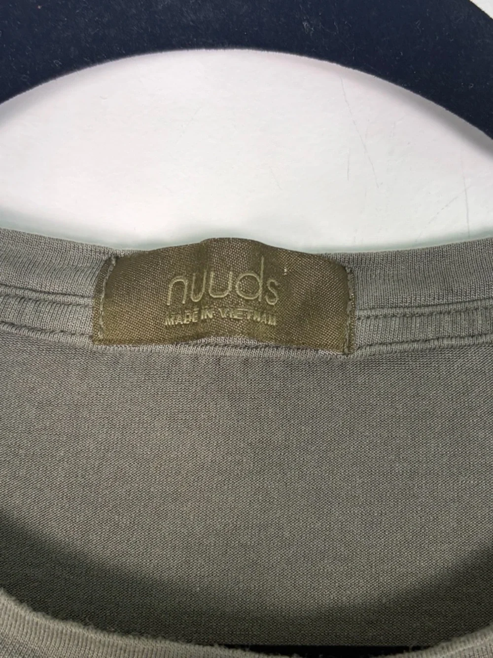 Nuuds Green Boxy Pajama Tee Top